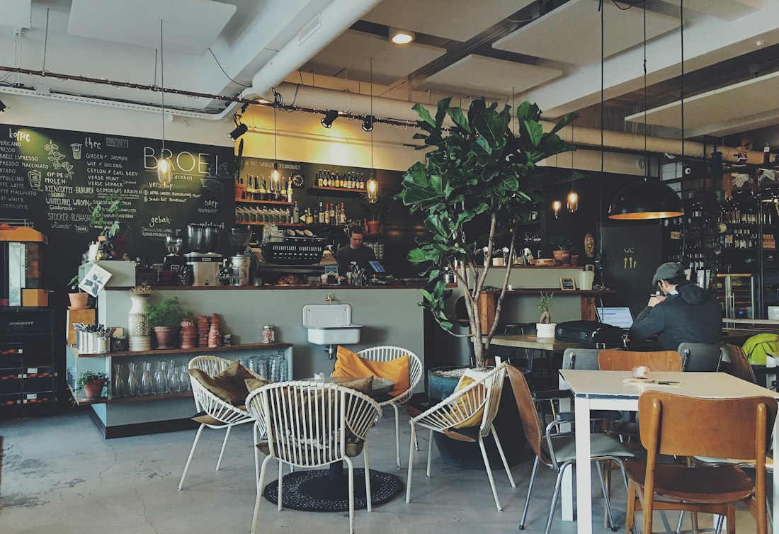 The warm dining room at Chili Spicy Café