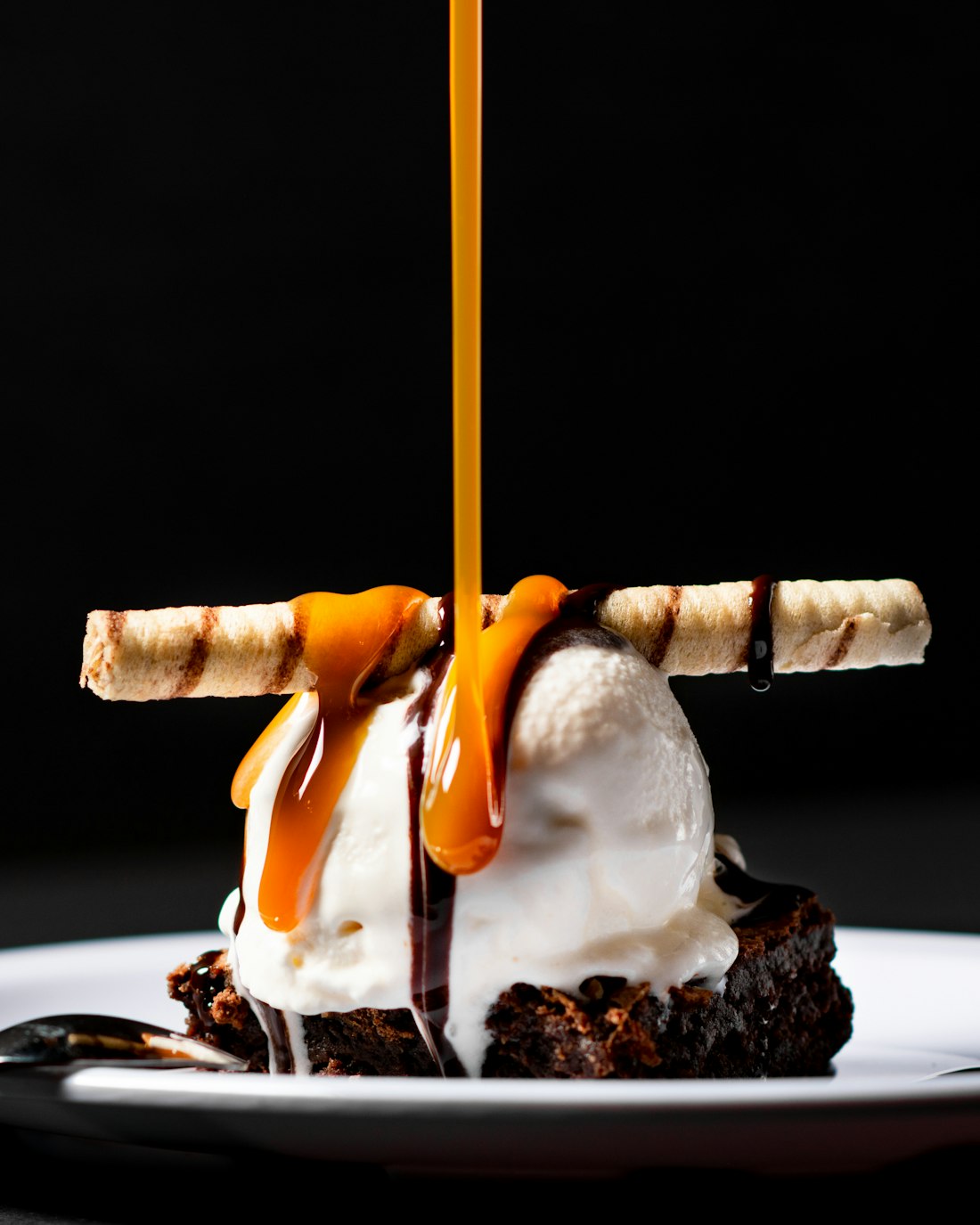 Lava cake, seconds before the crack