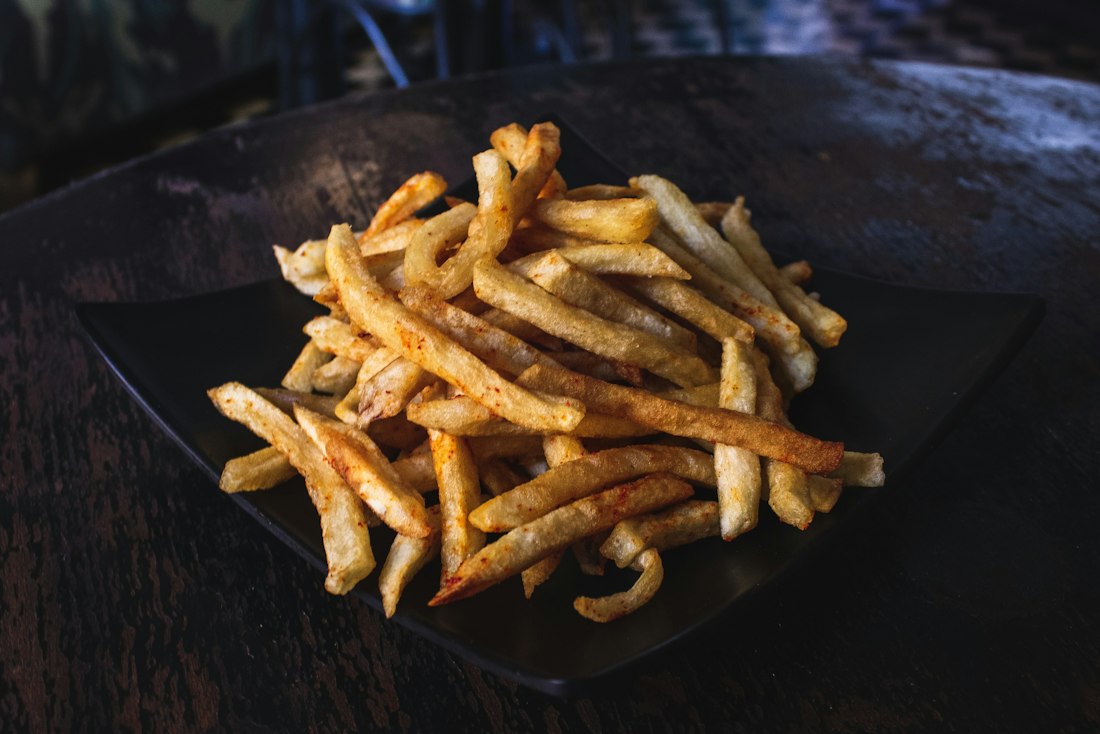 Loaded fries — handle with care